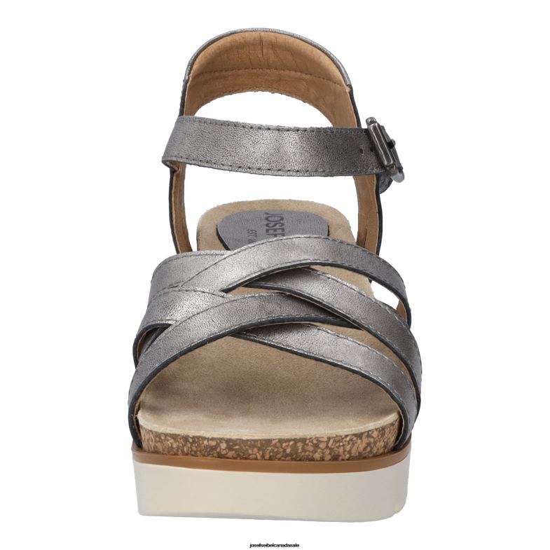 Women Josef Seibel Clea 14 PLATIN Sandals XP2NL95