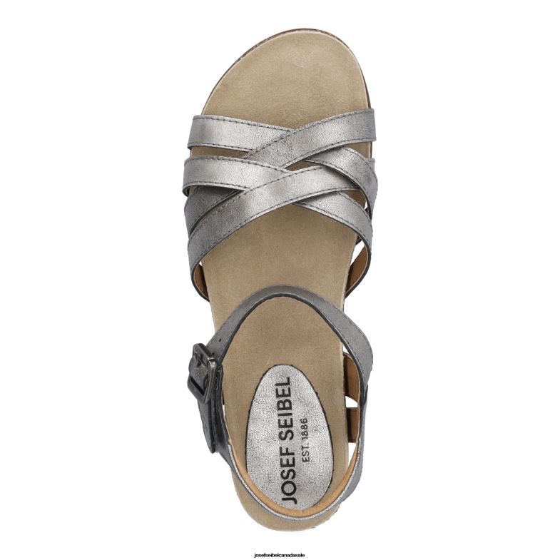 Women Josef Seibel Clea 14 PLATIN Sandals XP2NL95