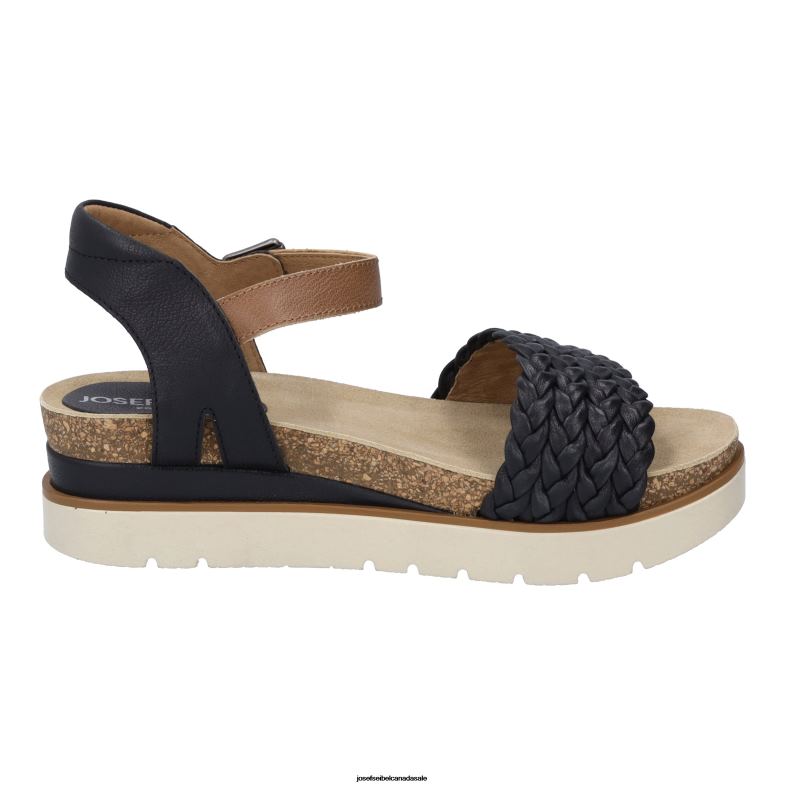 Women Josef Seibel Clea 16 BLACK Sandals XP2NL62