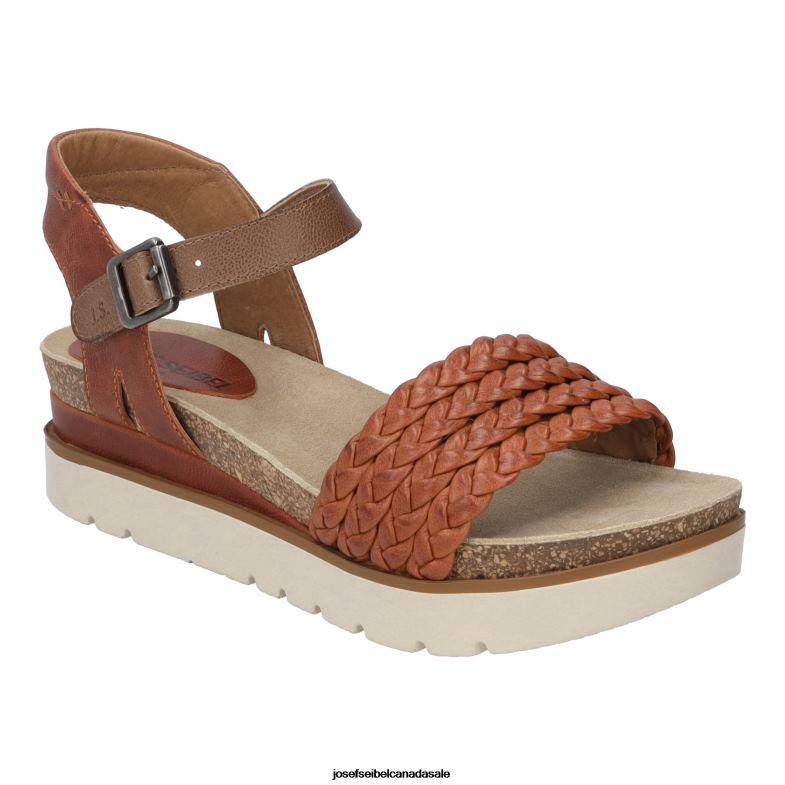 Women Josef Seibel Clea 16 ORANGE Sandals XP2NL61