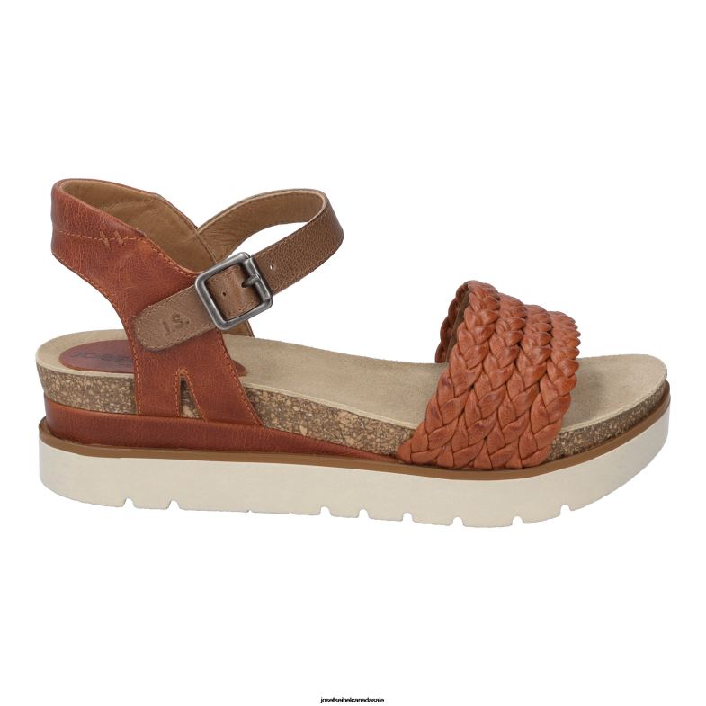 Women Josef Seibel Clea 16 ORANGE Sandals XP2NL61