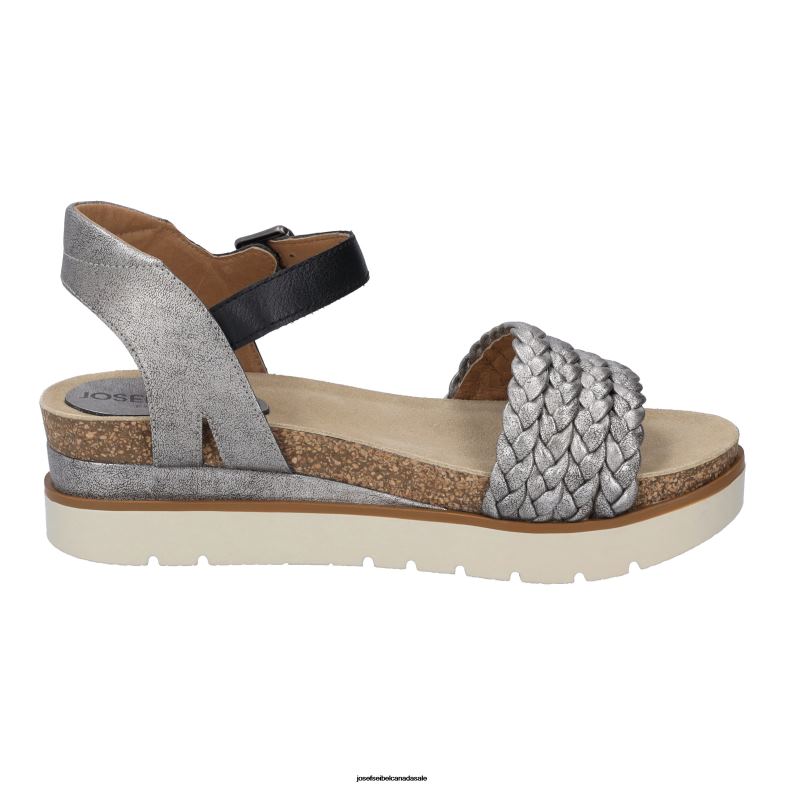 Women Josef Seibel Clea 16 PLATIN Sandals XP2NL65