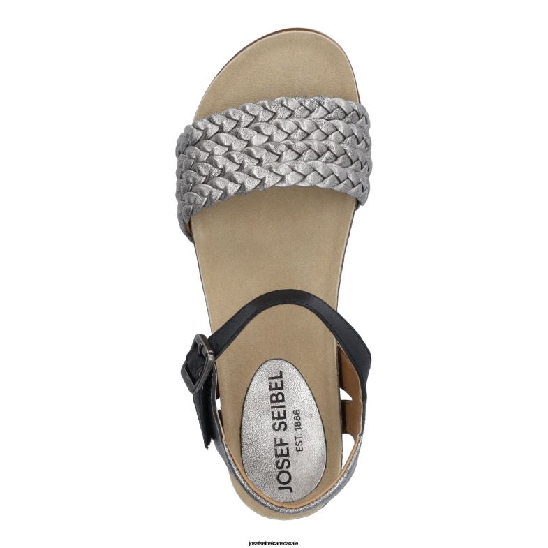 Women Josef Seibel Clea 16 PLATIN Sandals XP2NL65
