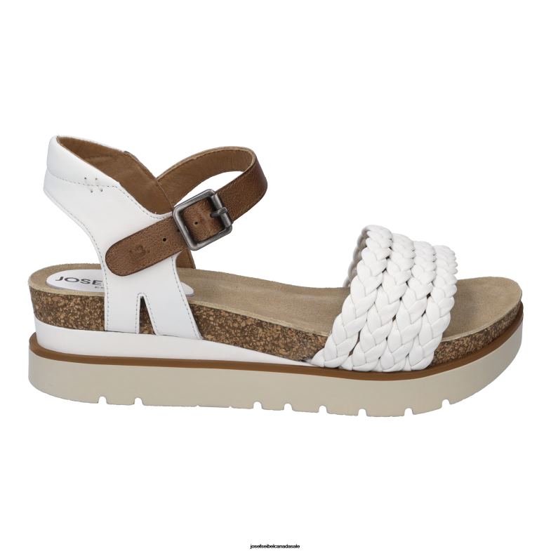Women Josef Seibel Clea 16 WHITE Sandals XP2NL66