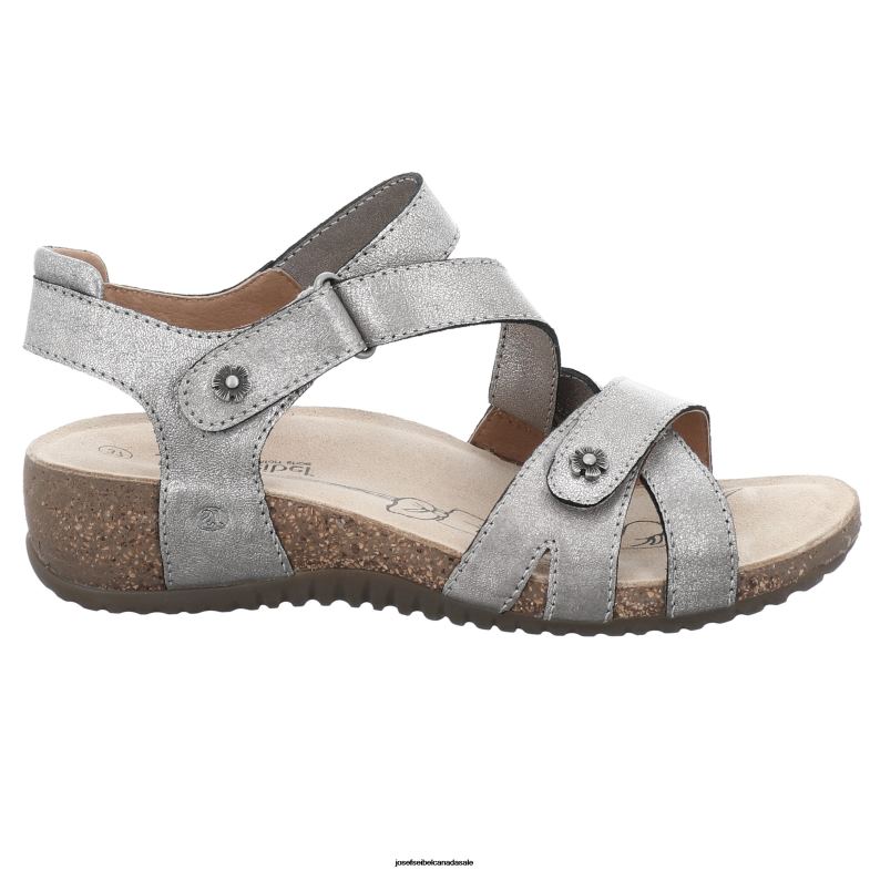 Women Josef Seibel Natalya 11 PLATIN Sandals XP2NL114