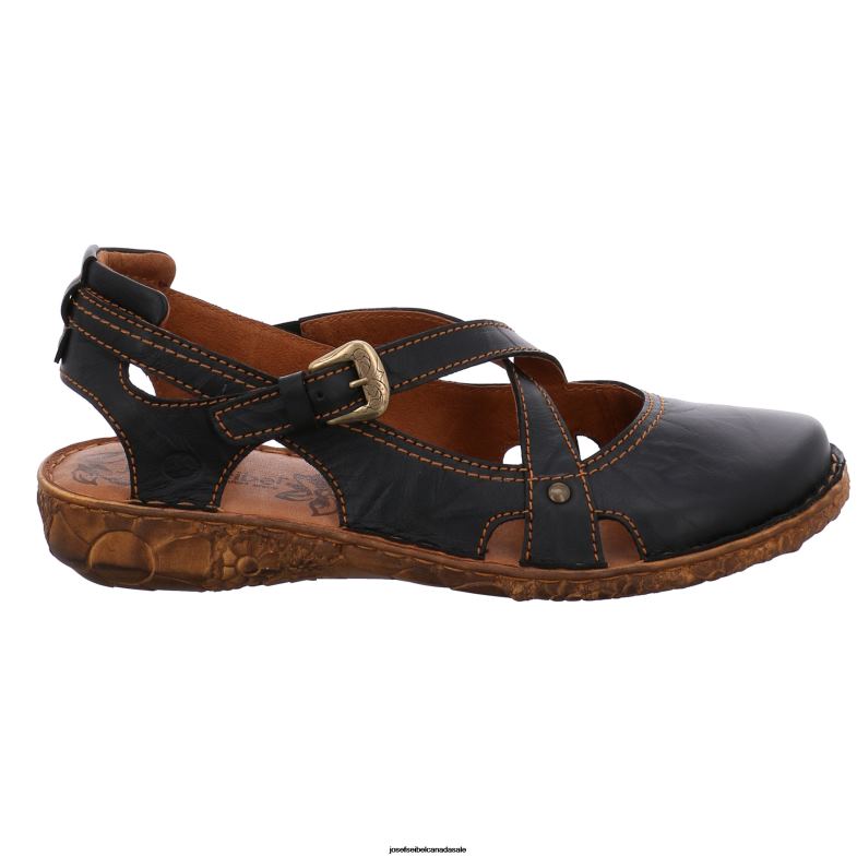 Women Josef Seibel Rosalie 13 BLACK Sandals XP2NL139