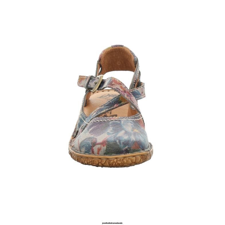 Women Josef Seibel Rosalie 13 GRAPHITE PRINT Sandals XP2NL138