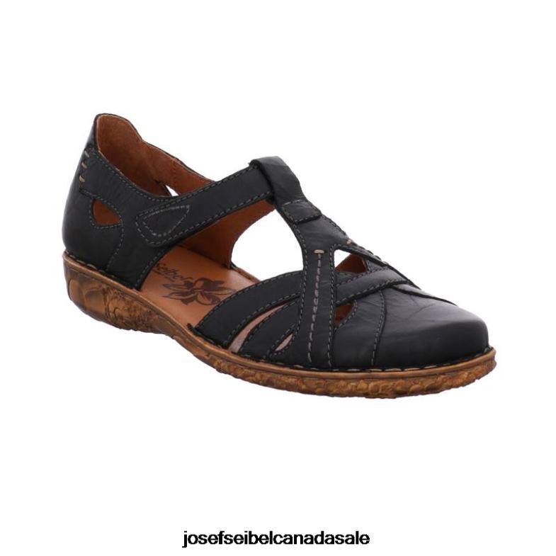 Women Josef Seibel Rosalie 29 BLACK Sandals XP2NL143
