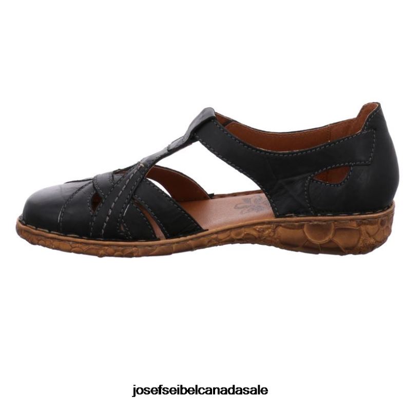 Women Josef Seibel Rosalie 29 BLACK Sandals XP2NL143