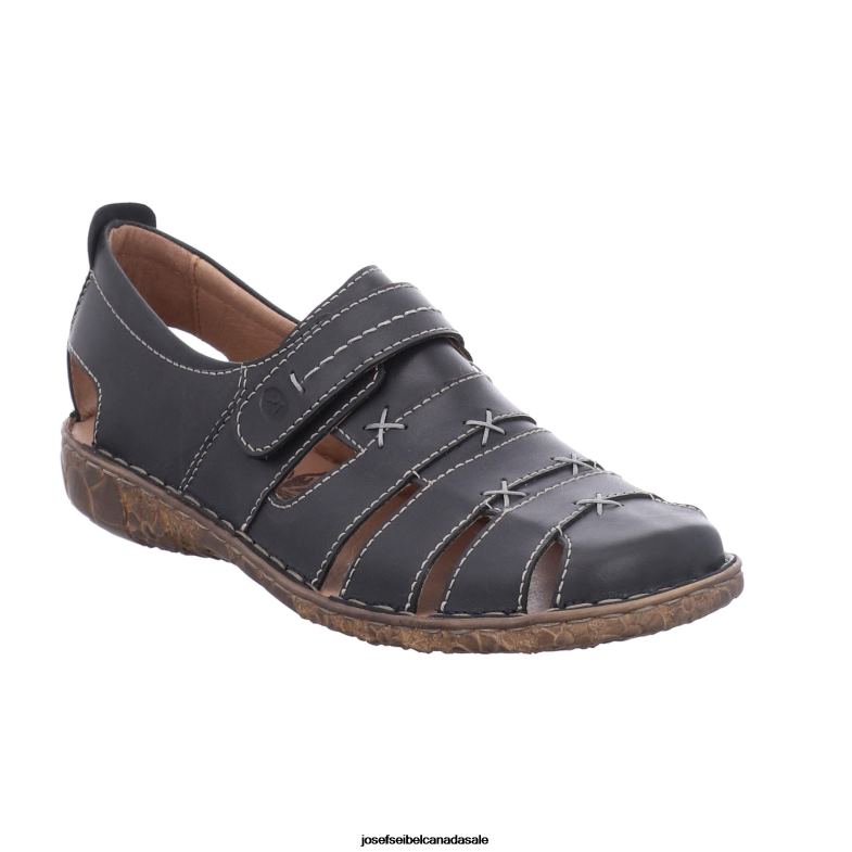 Women Josef Seibel Rosalie 45 BLACK Sandals XP2NL151