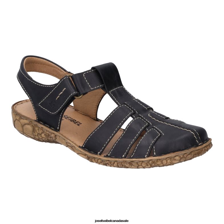 Women Josef Seibel Rosalie 48 BLACK Sandals XP2NL170