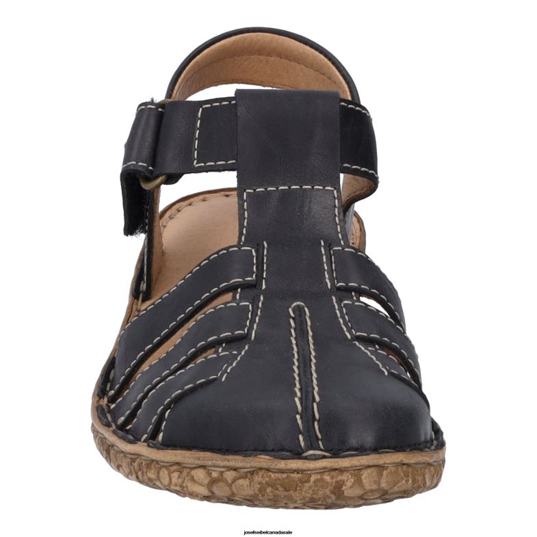 Women Josef Seibel Rosalie 48 BLACK Sandals XP2NL170