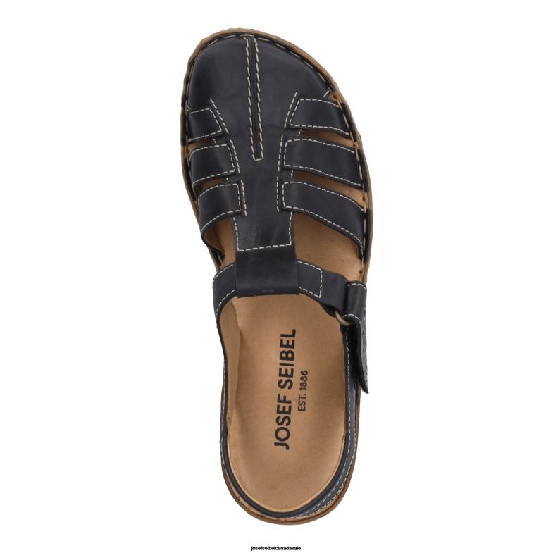 Women Josef Seibel Rosalie 48 BLACK Sandals XP2NL170