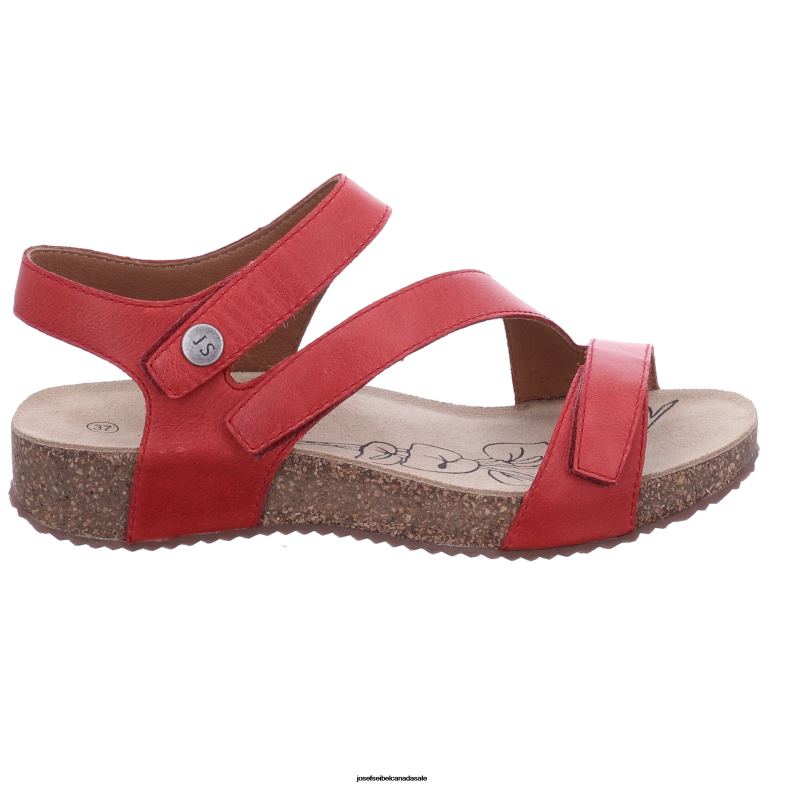 Women Josef Seibel Tonga 25 RED Sandals XP2NL74