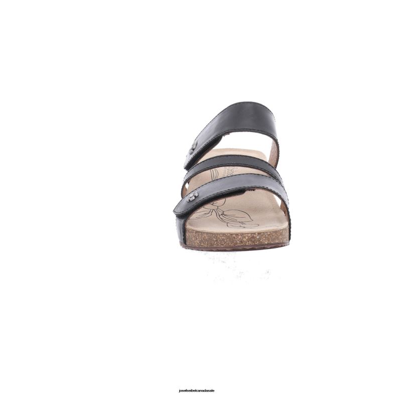 Women Josef Seibel Tonga 54 BLACK Sandals XP2NL90