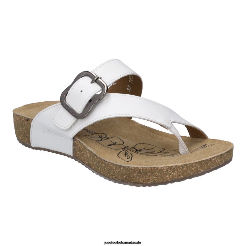 Women Josef Seibel Tonga 77 WHITE Sandals XP2NL87