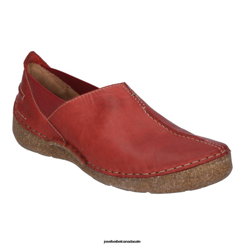 Women Josef Seibel Fergey 69 RED Slip-On Shoes XP2NL195