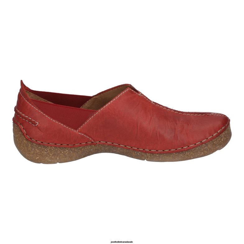 Women Josef Seibel Fergey 69 RED Slip-On Shoes XP2NL195