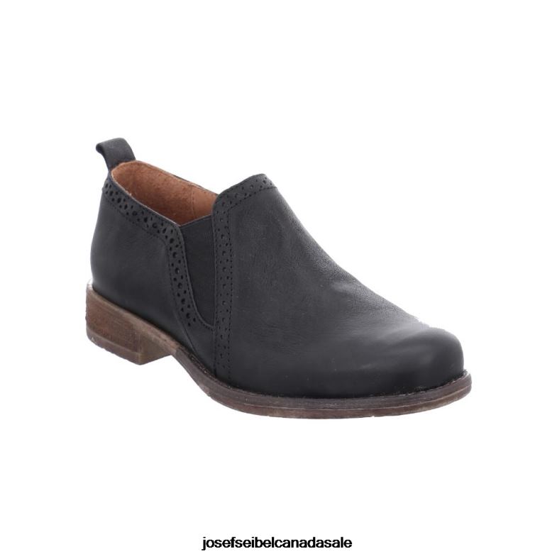 Women Josef Seibel Sienna 91 BLACK Slip-On Shoes XP2NL175