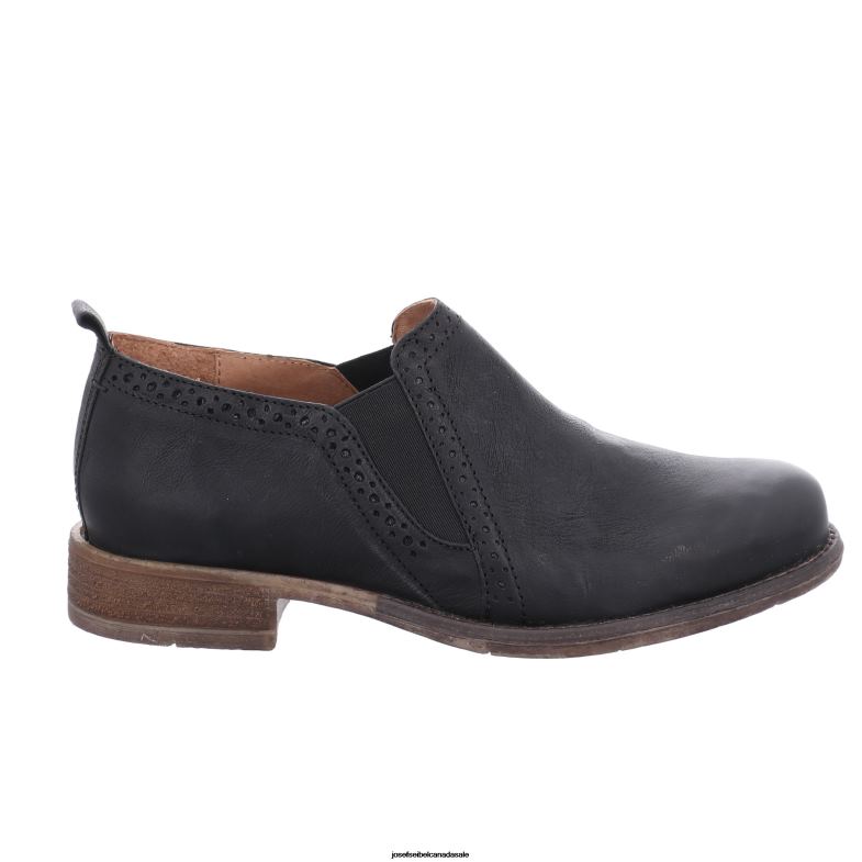 Women Josef Seibel Sienna 91 BLACK Slip-On Shoes XP2NL175