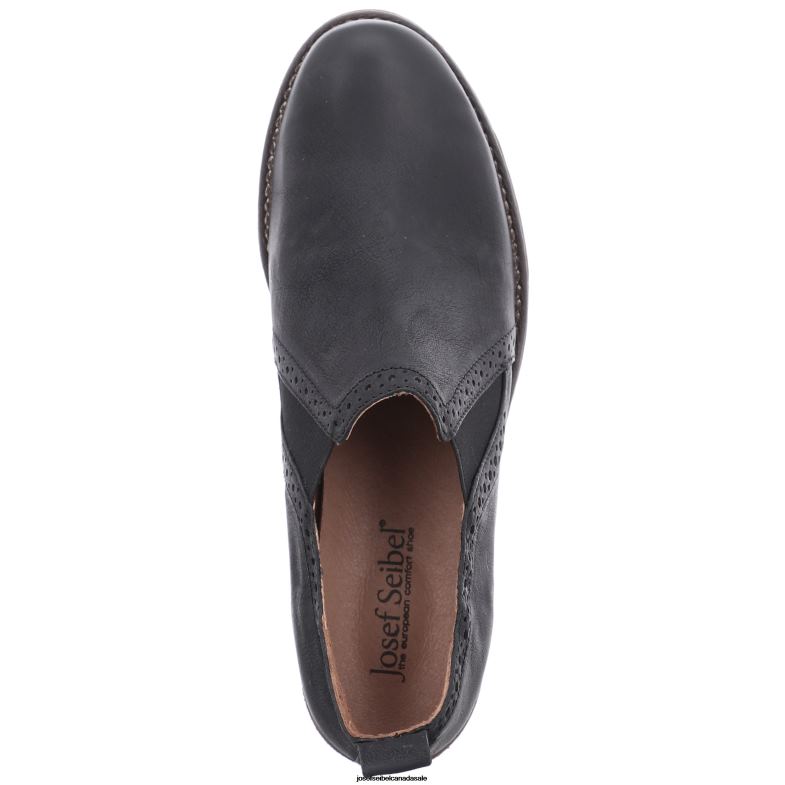 Women Josef Seibel Sienna 91 BLACK Slip-On Shoes XP2NL175