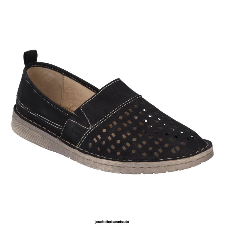 Women Josef Seibel Sofie 27 BLACK Slip-On Shoes XP2NL190