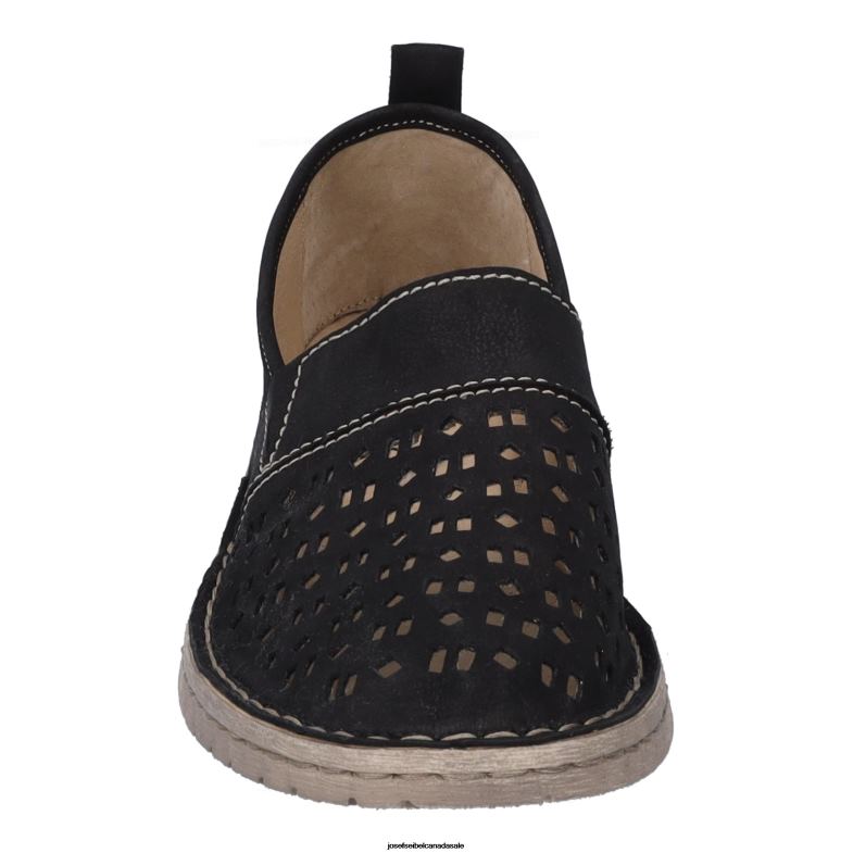 Women Josef Seibel Sofie 27 BLACK Slip-On Shoes XP2NL190