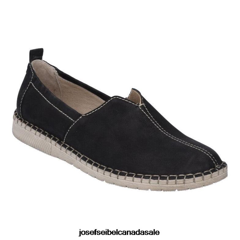 Women Josef Seibel Sofie 38 BLACK Slip-On Shoes XP2NL192