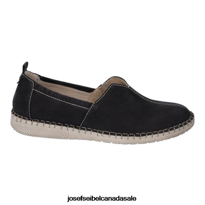 Women Josef Seibel Sofie 38 BLACK Slip-On Shoes XP2NL192